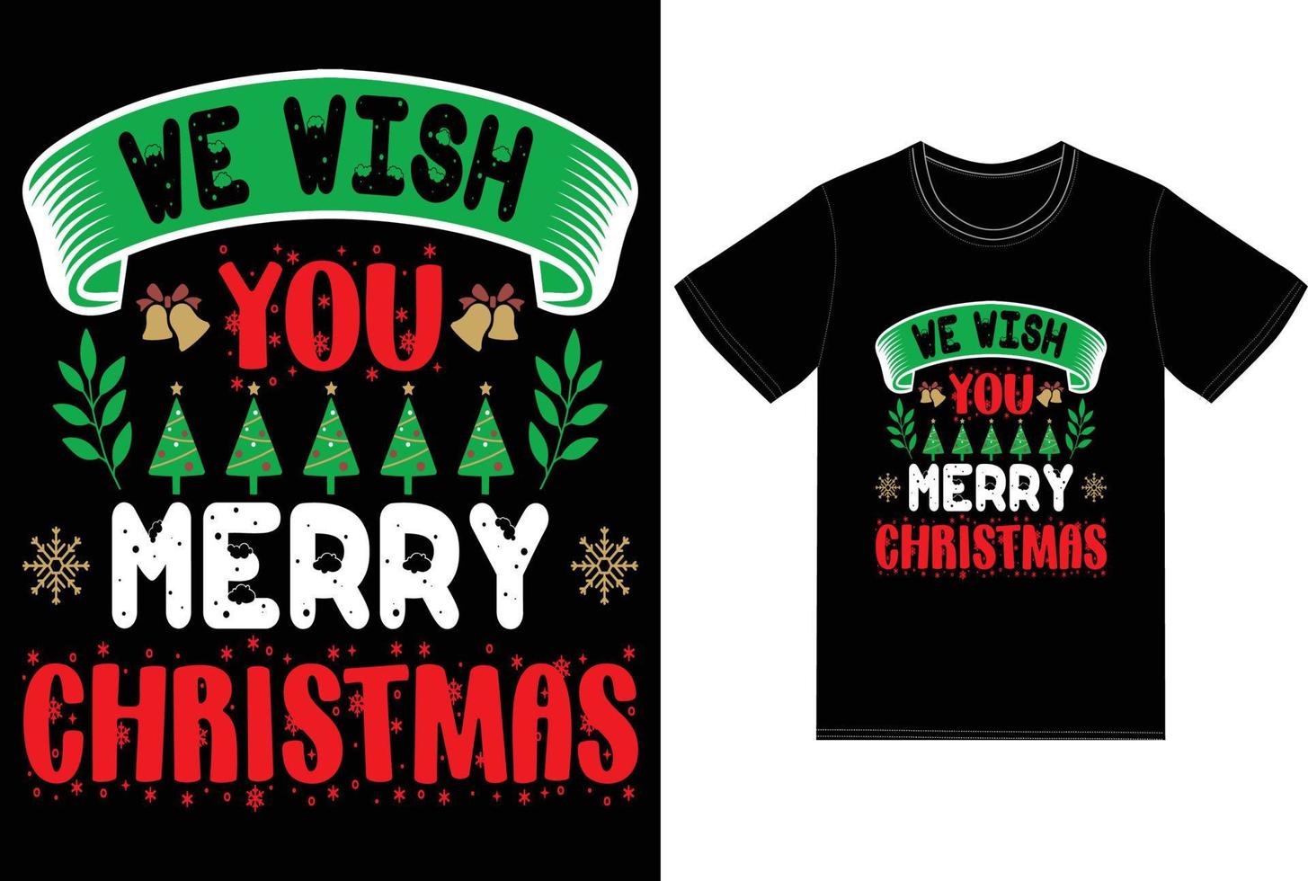 design de camiseta de natal vetor