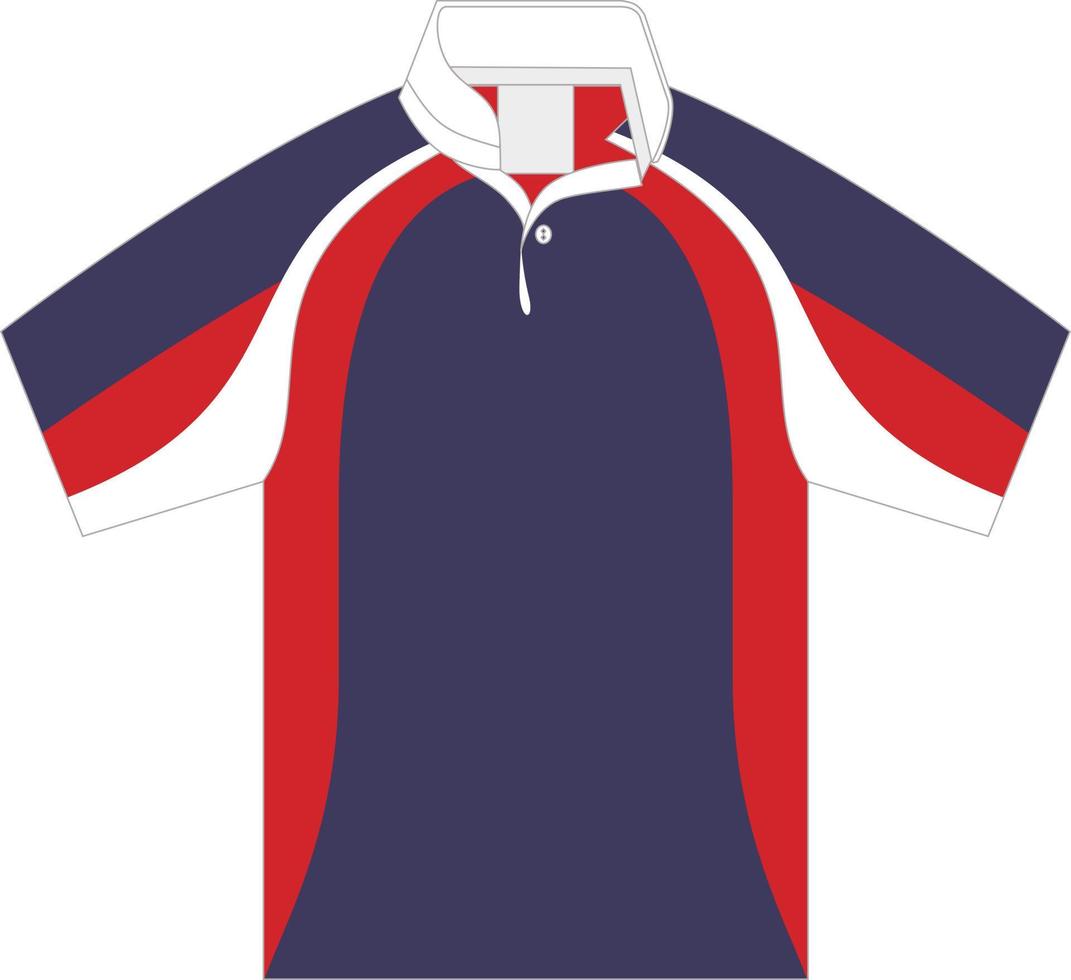 modelo de design esportivo de camiseta para camisa de futebol. uniforme esportivo em vista frontal. camiseta simulada para clube esportivo. ilustração vetorial vetor