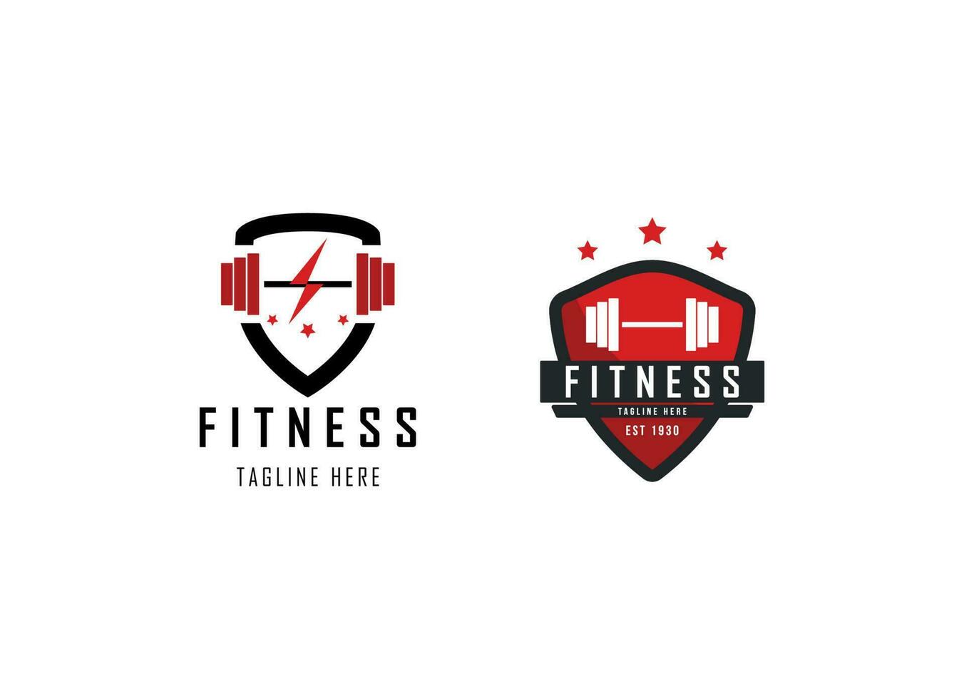 modelo de design de logotipo de fitness e ginásio. vetor