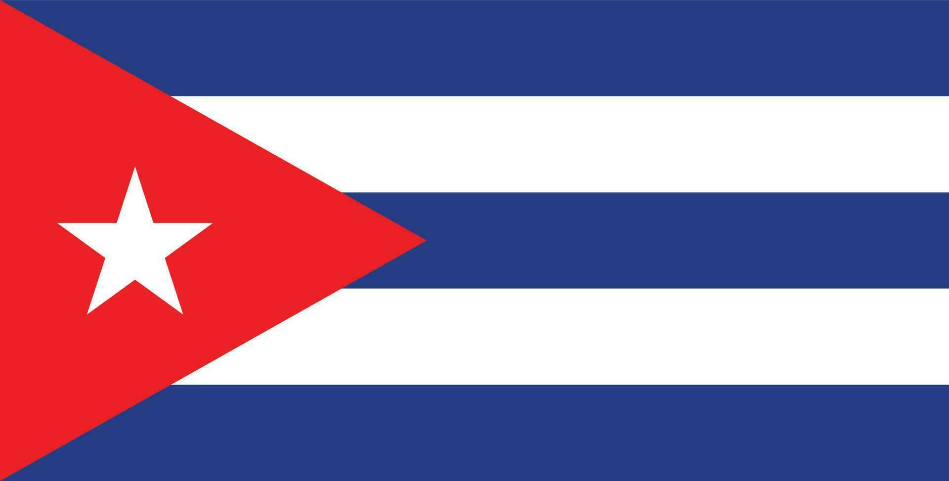 design de bandeira de cuba vetor