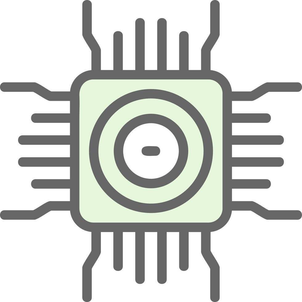 design de ícone vetorial de cpu vetor