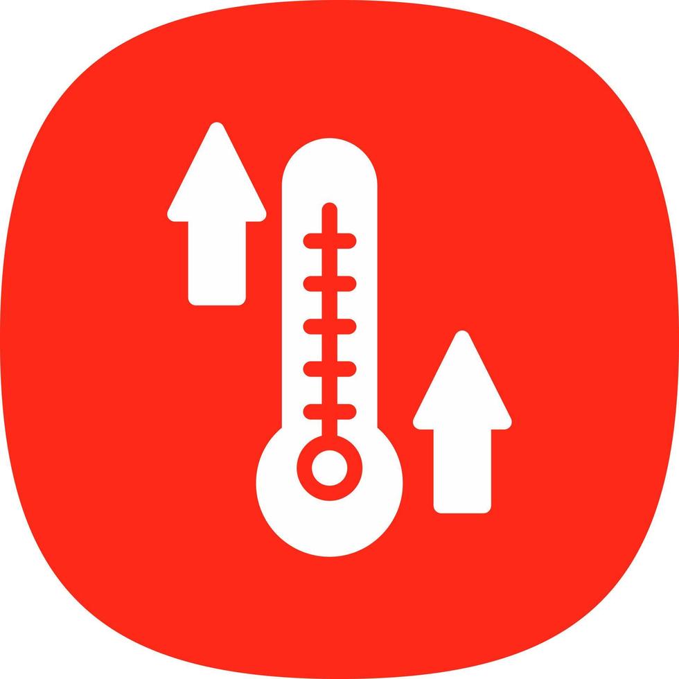 design de ícone de vetor de alta temperatura