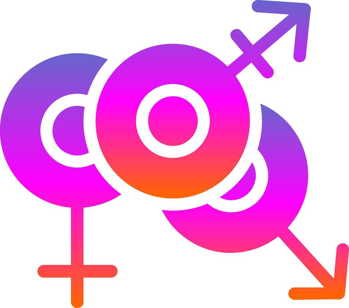 design de ícone de vetor alternativo transgênero