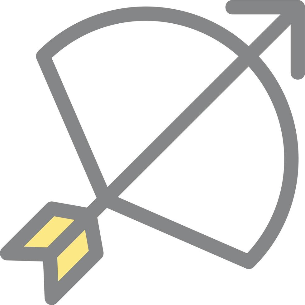 design de ícone de vetor de flecha de arco