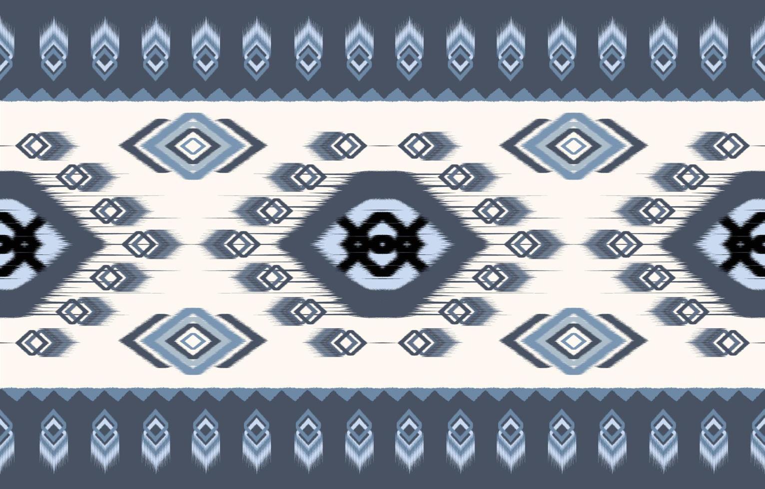 ikat padrão design.eethnic ikat padrão oriental africano americano Indonésia, Ásia, motivo asteca têxtil e bohemian.design para fundo, papel de parede, tapete de impressão, tecido, batik .vector padrão ikat. vetor