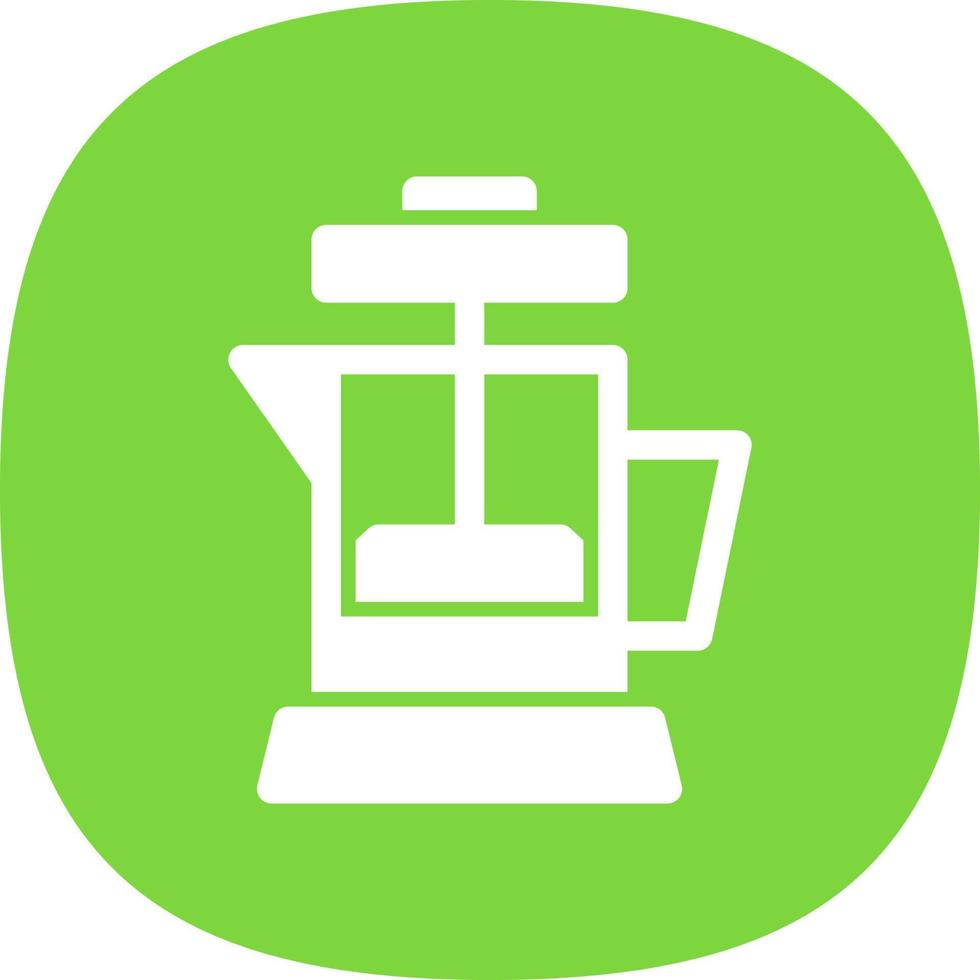 design de ícone vetorial de prensa de café vetor