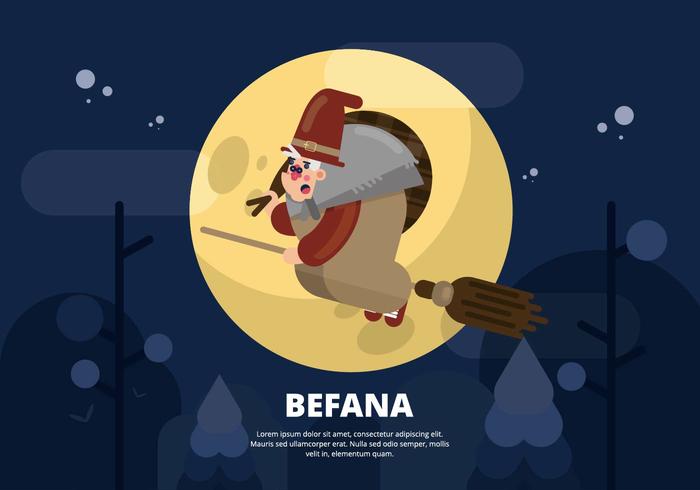 Ilustração de Befana vetor