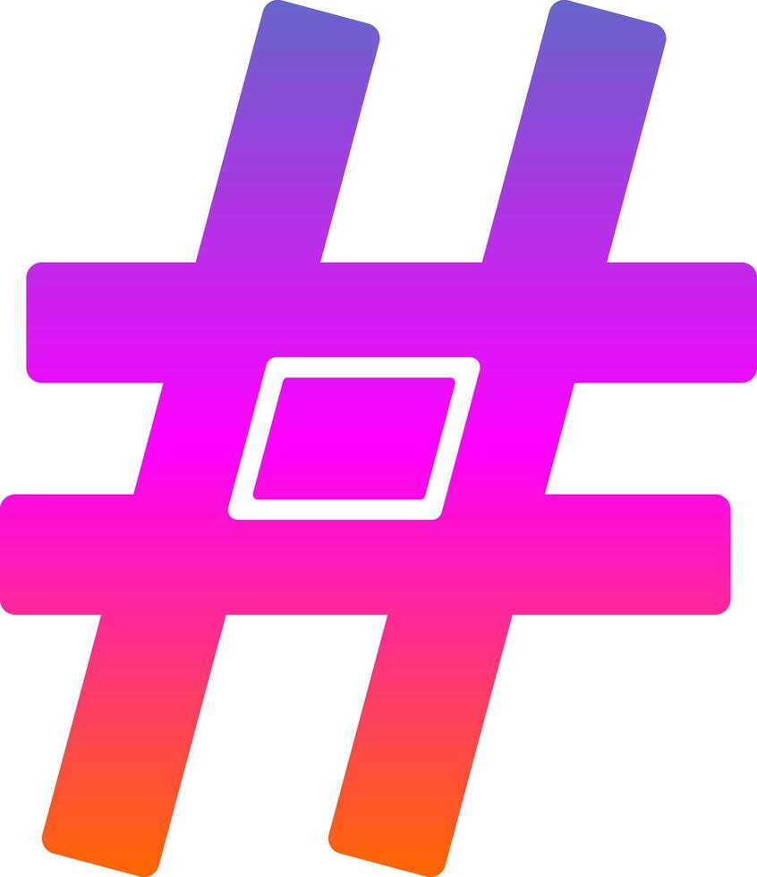design de ícone de vetor de hash