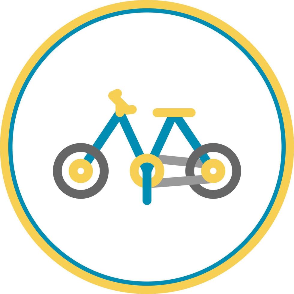 design de ícone de vetor de brinquedo de bicicleta