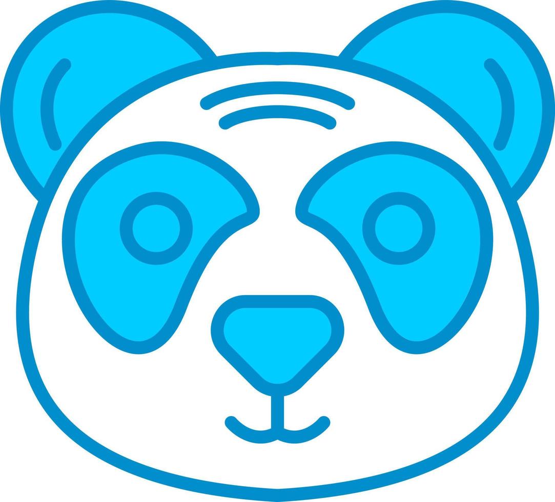 design de ícone criativo de panda vetor