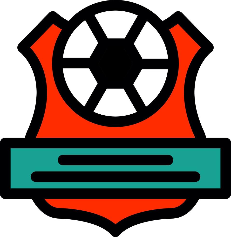 design de ícone de vetor de clube de futebol