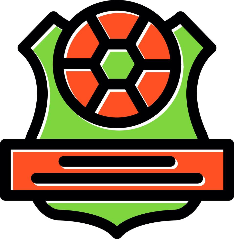 design de ícone de vetor de clube de futebol