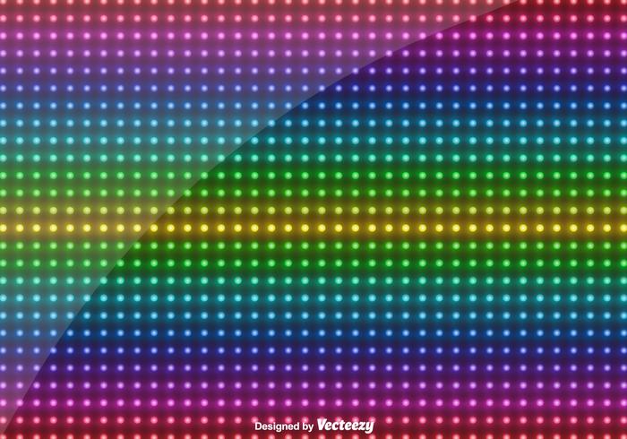 Vetor de luzes LED multicoloridas