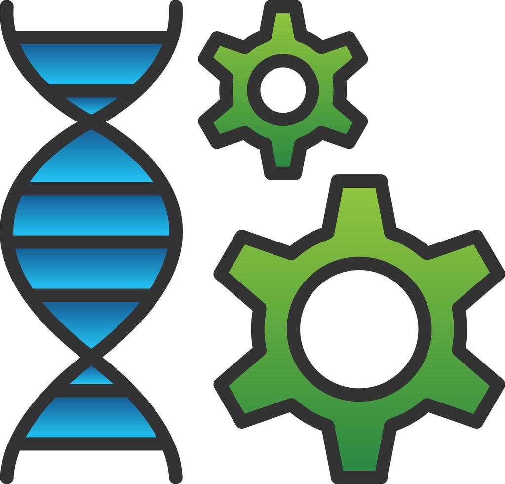 design de ícone de vetor de engenharia genética