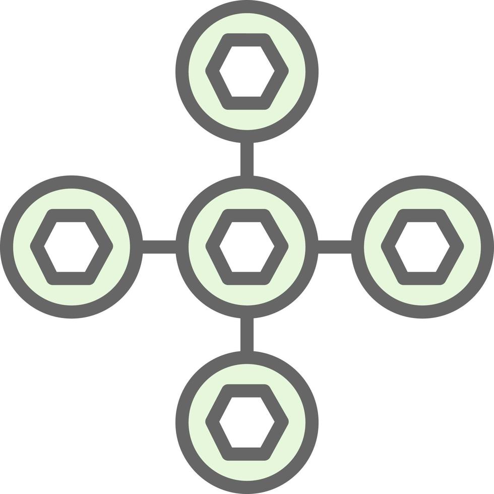 design de ícones vetoriais de interações biomoleculares vetor