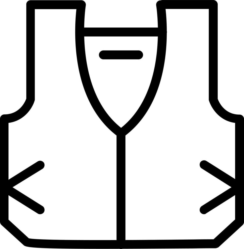 design de ícone de vetor de colete