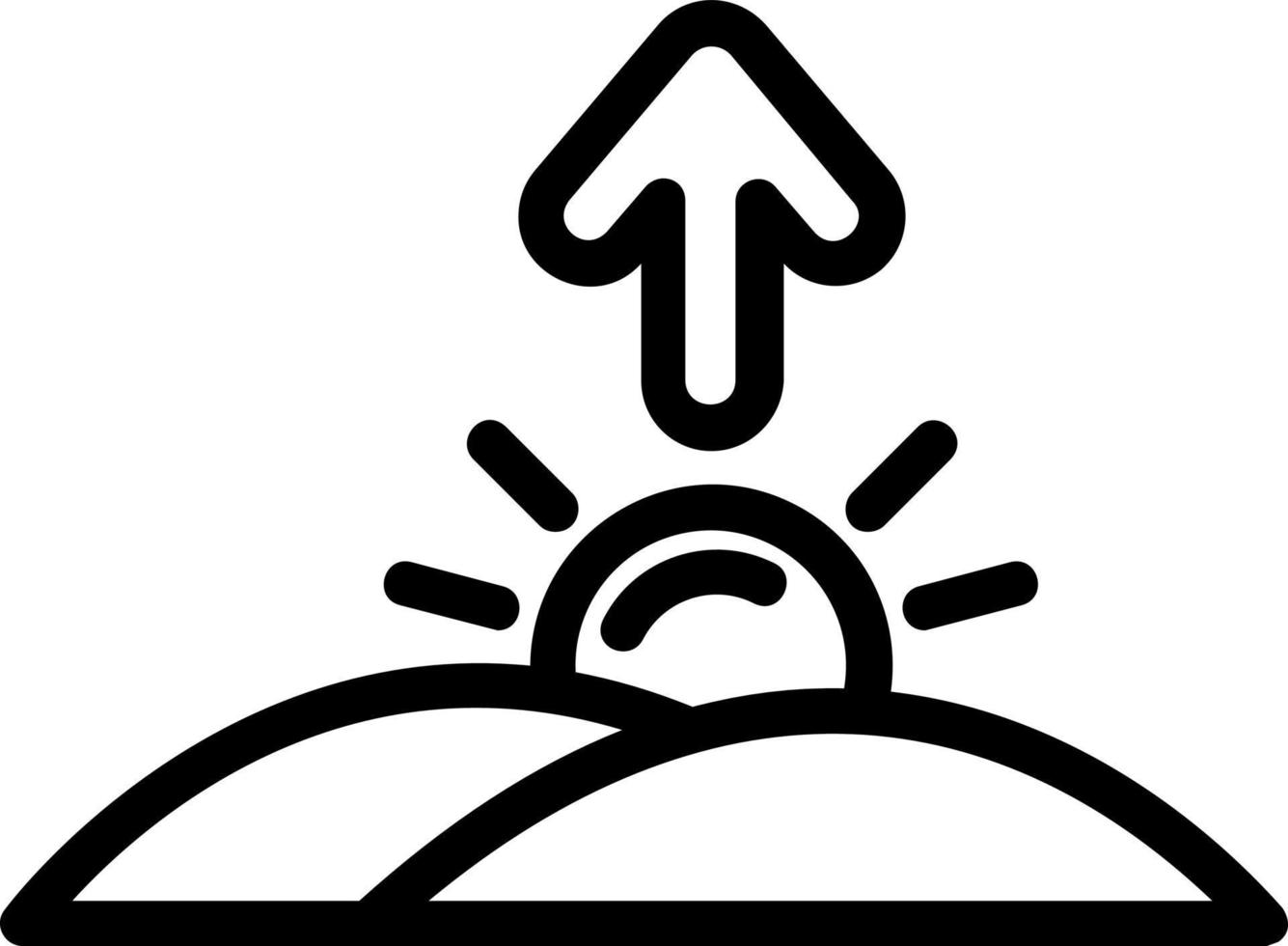design de ícone vetorial do nascer do sol vetor