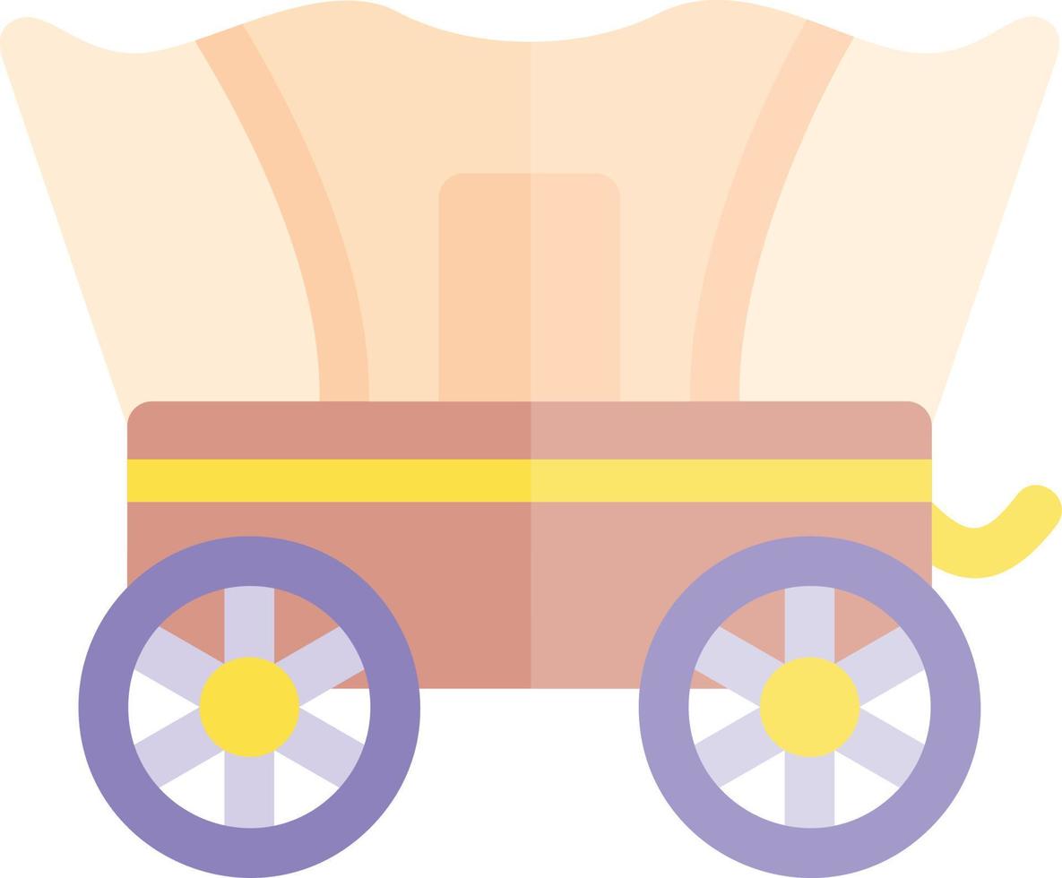 design de ícone de vetor de carruagem do deserto
