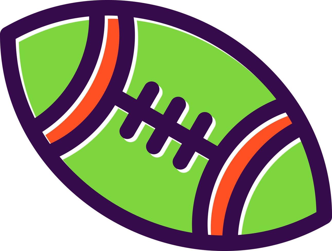 design de ícone de vetor de futebol americano