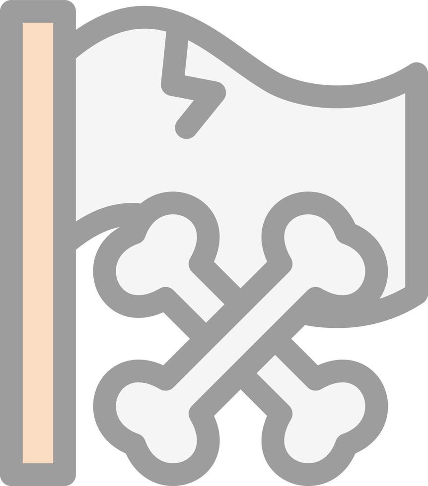 design de ícone vetorial de bandeira pirata vetor