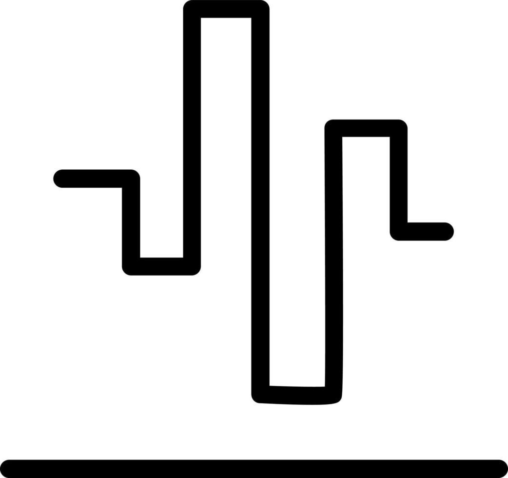 design de ícone de vetor quadrado de onda