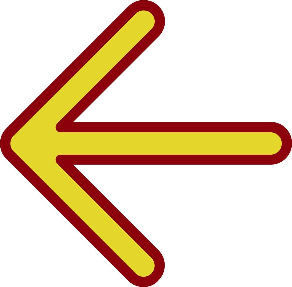 design de ícone de vetor de seta para a esquerda