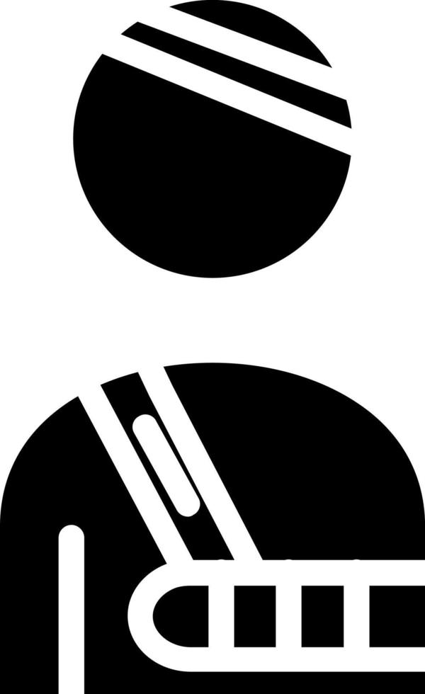design de ícone vetorial ferido pelo usuário vetor