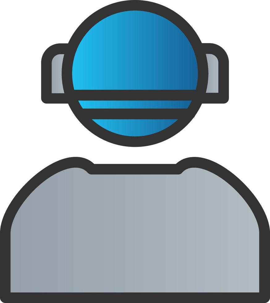 design de ícone de vetor de astronauta de usuário