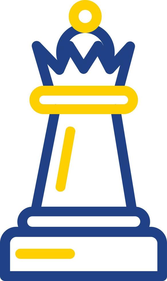 design de ícone de vetor de rainha de xadrez