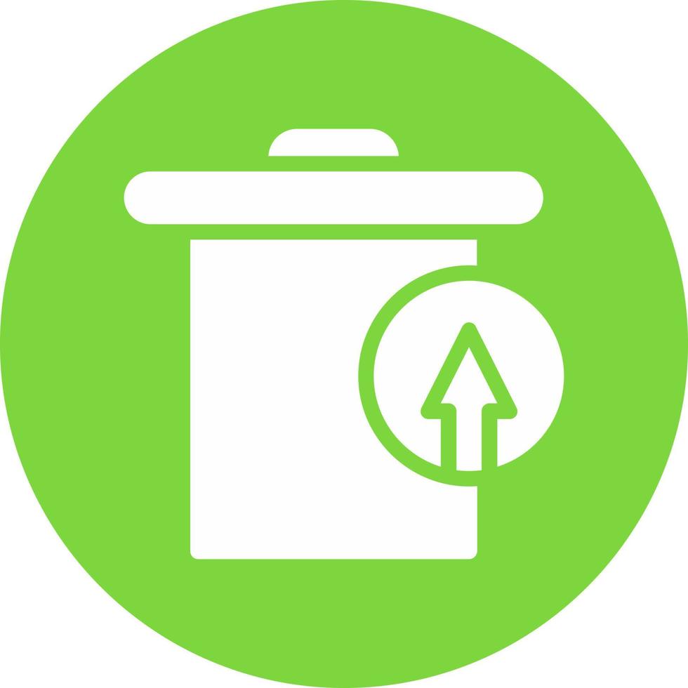 design de ícone de vetor alternativo de restauração de lixo