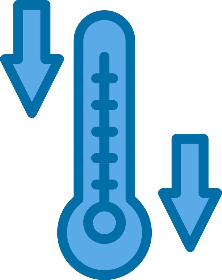 design de ícone de vetor de baixa temperatura