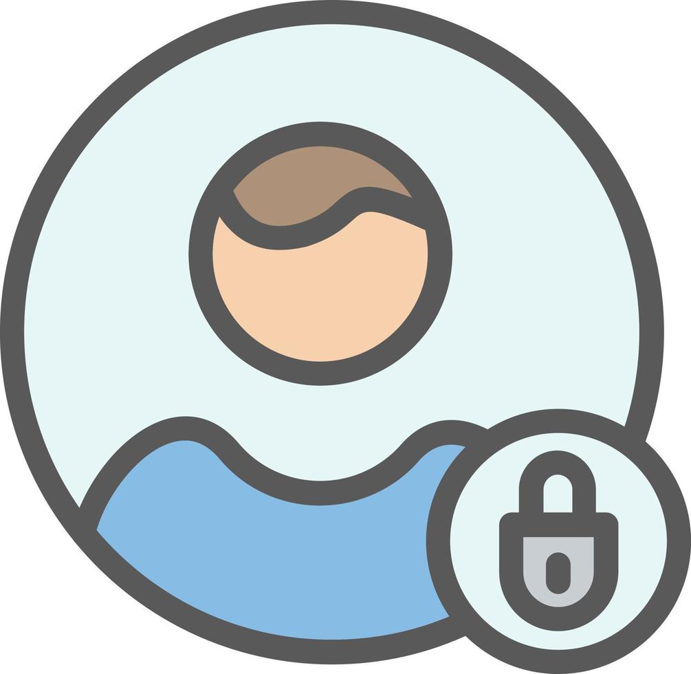 design de ícone vetorial secreto do usuário vetor