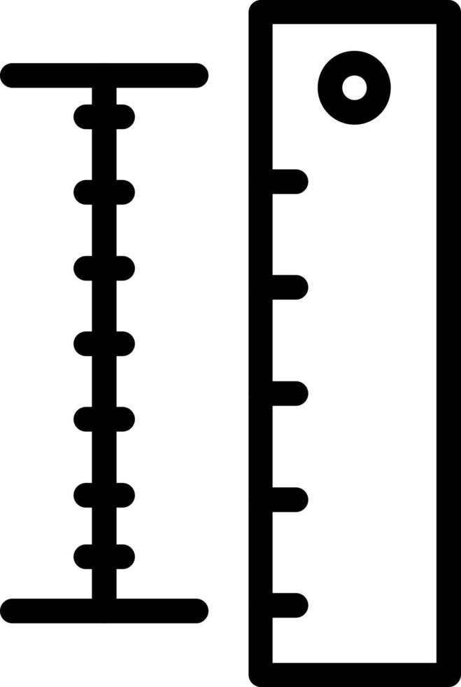 design de ícone vetorial combinado de régua vetor