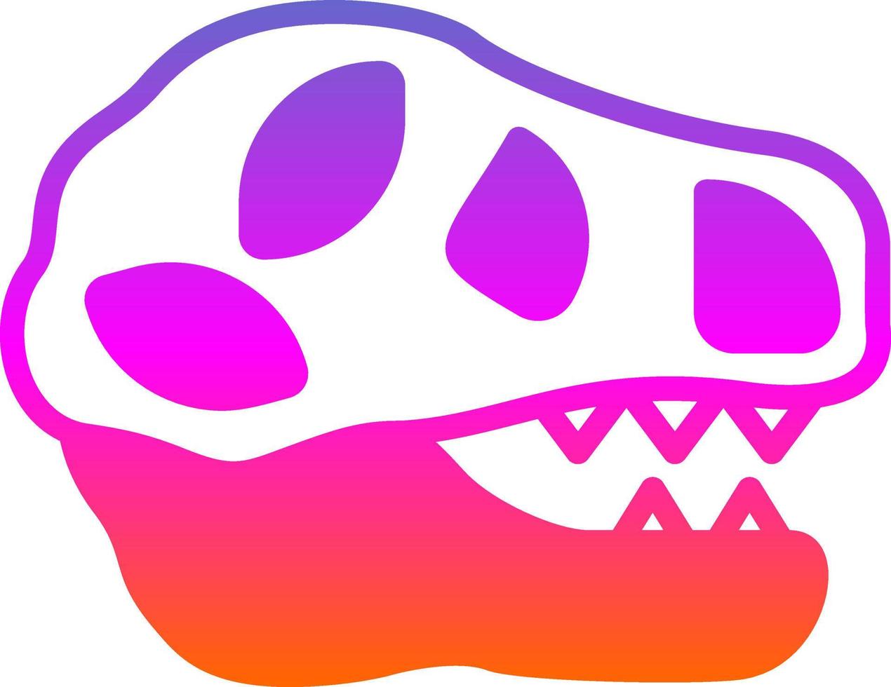 design de ícone vetorial de tiranossauro vetor