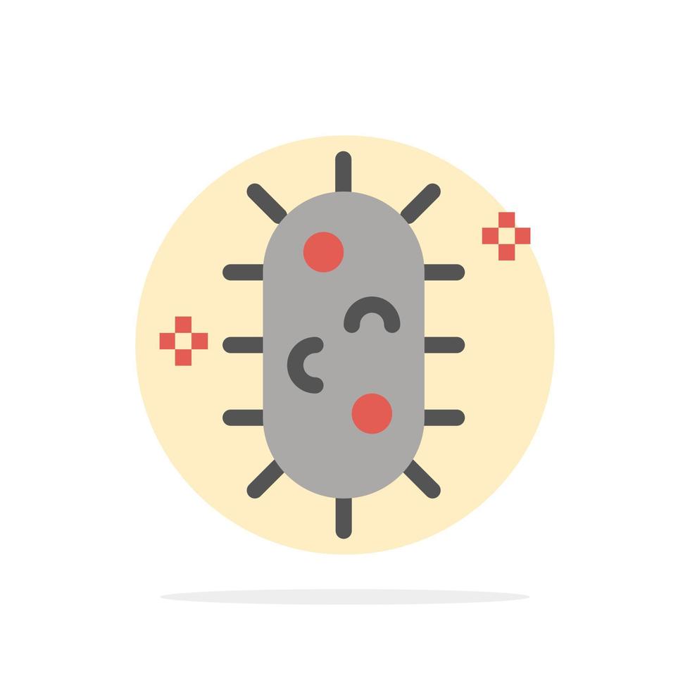 bactérias bioquímica biologia química círculo abstrato fundo ícone de cor plana vetor