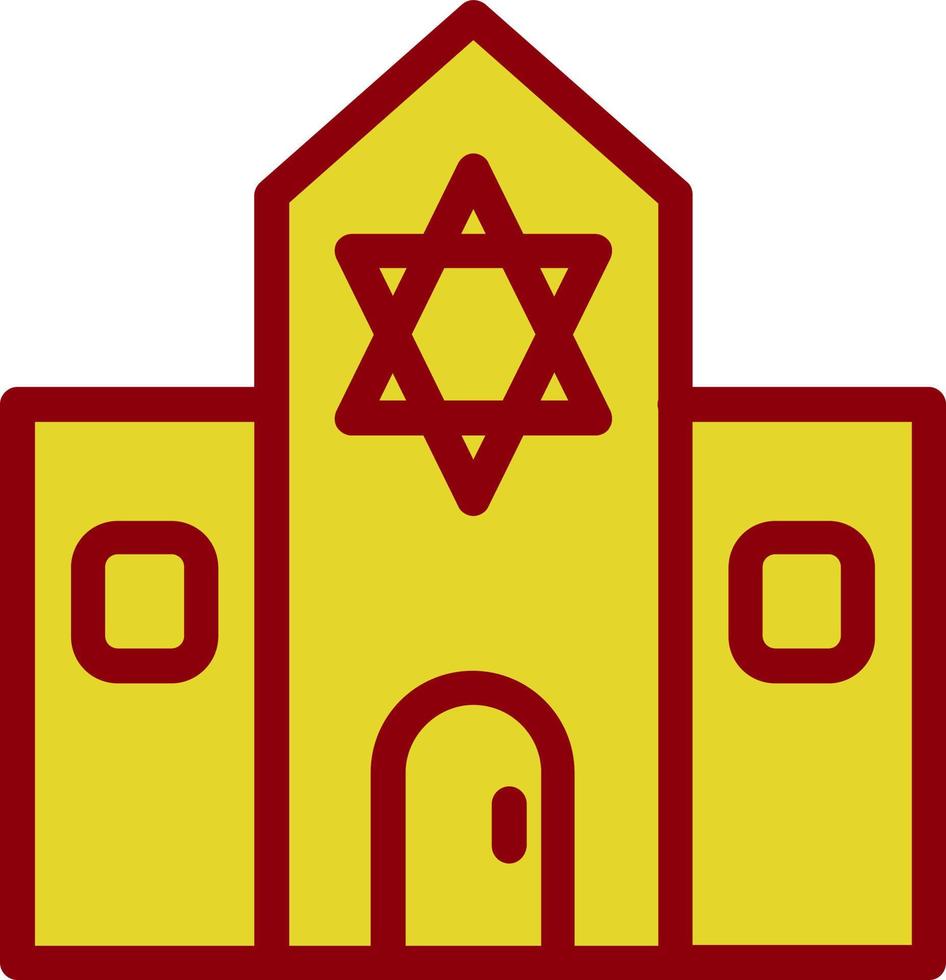 design de ícone de vetor de sinagoga