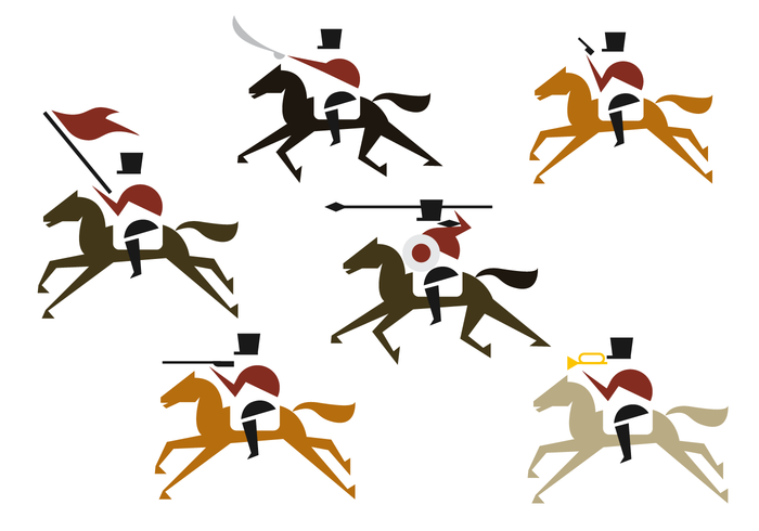 Vector de ilustração de cavalaria