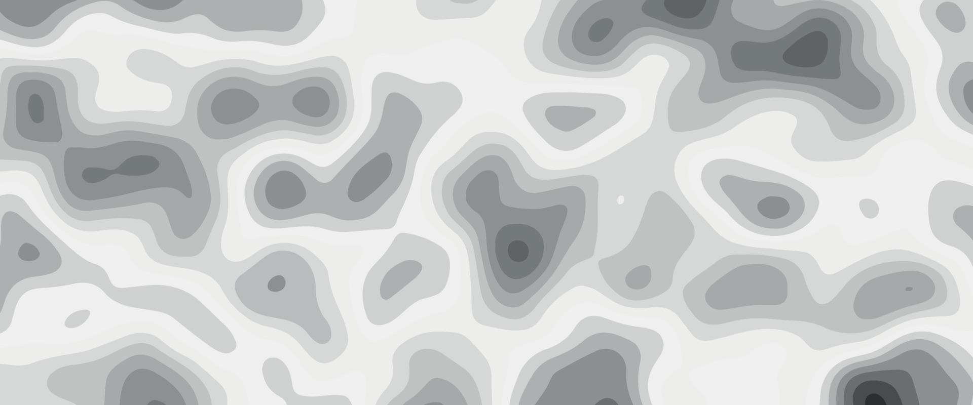 design de estilo de corte de papel abstrato. linha de curva geométrica em camadas cinza, vetor branco, decoração de corte de papel realista texturizada com camadas onduladas. relevo topográfico. ilustração topográfica vetorial