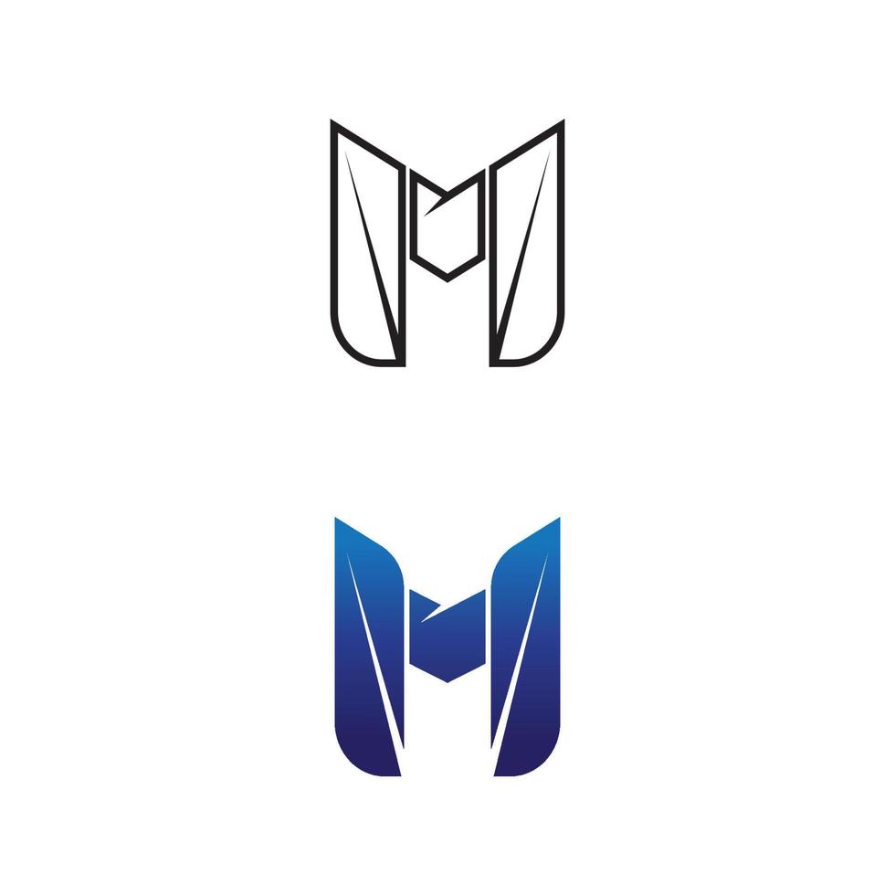 vetor de modelo de logotipo de letra m