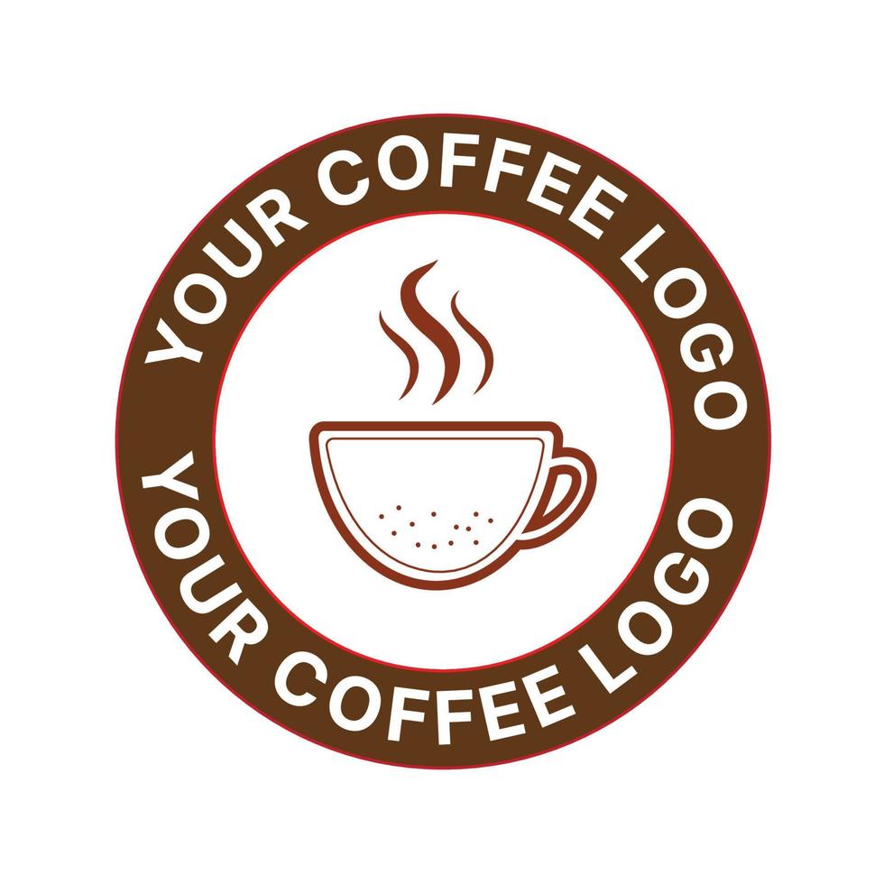 logotipo do café vetor