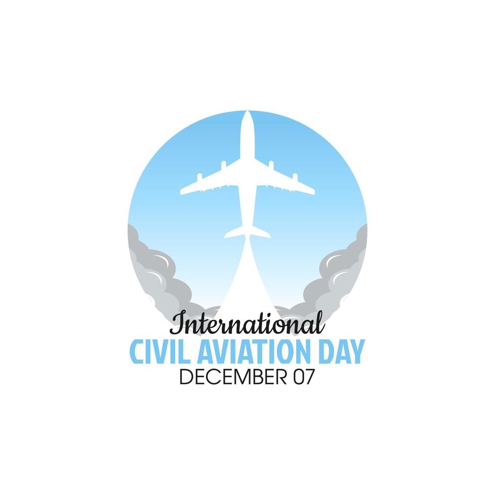gráfico de vetor do dia da aviação civil internacional bom para a  celebração do dia da aviação civil internacional. design plano. ilustração  do flyer . 15369887 Vetor no Vecteezy