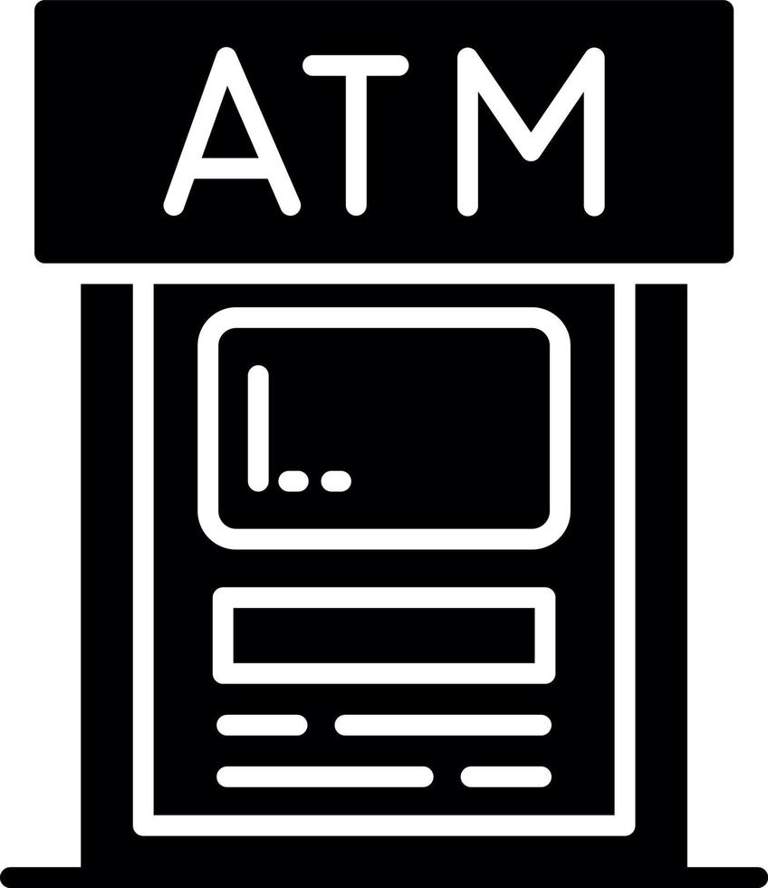 design de ícone criativo atm vetor