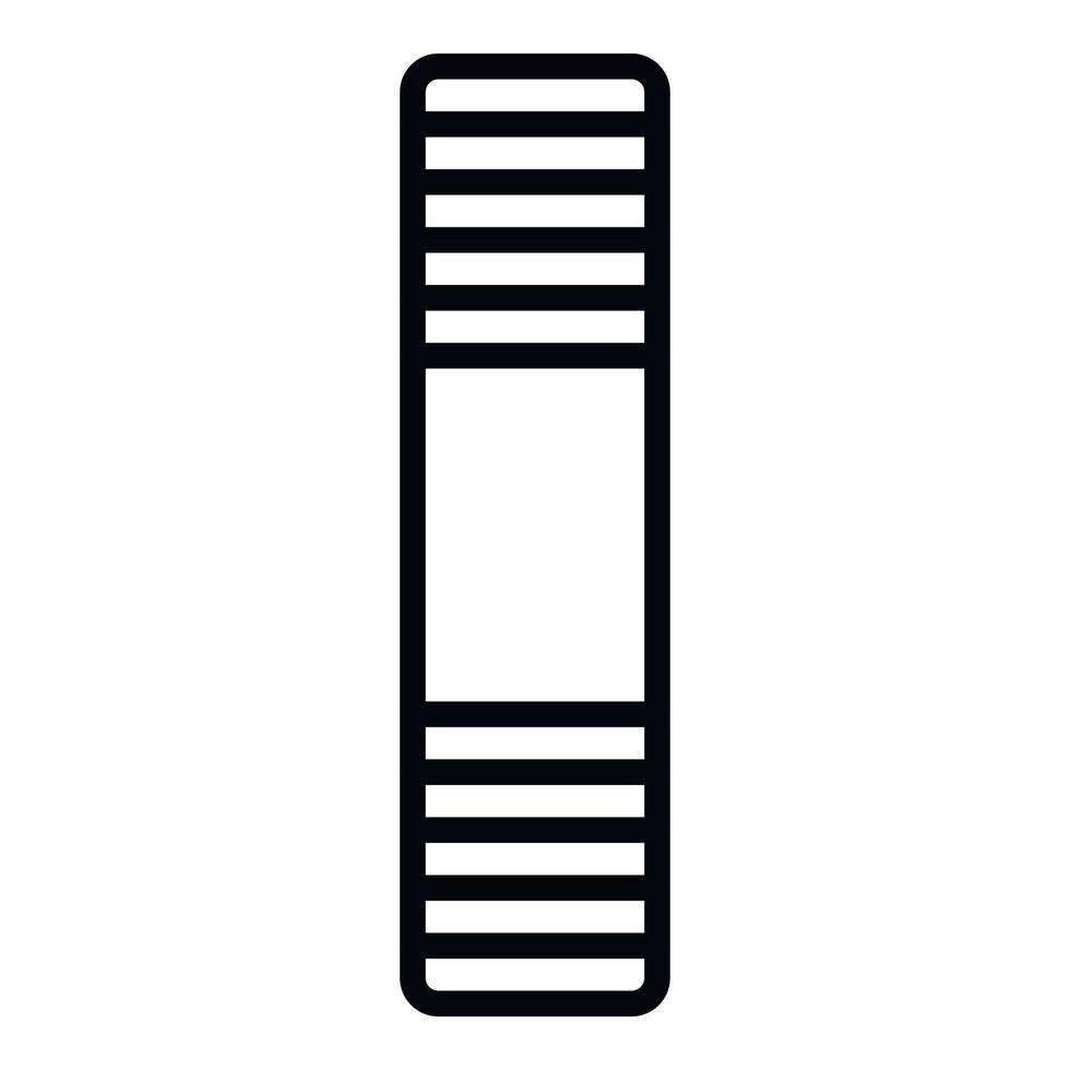 ícone de pino de aço, estilo de estrutura de tópicos vetor