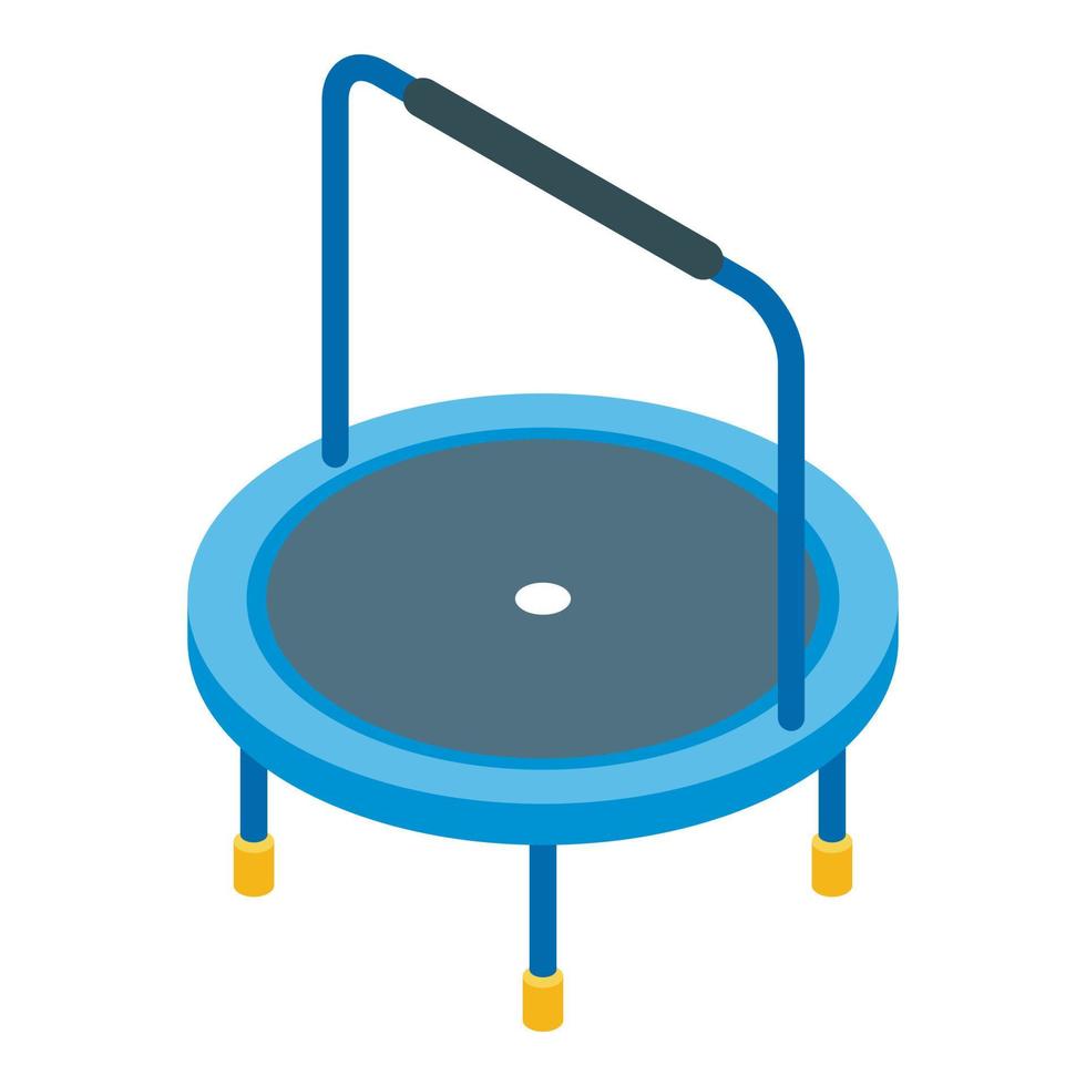 ícone de trampolim infantil, estilo isométrico vetor