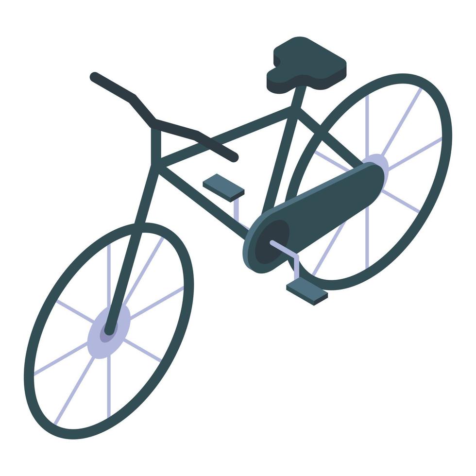 ícone da bicicleta da cidade moderna, estilo isométrico vetor