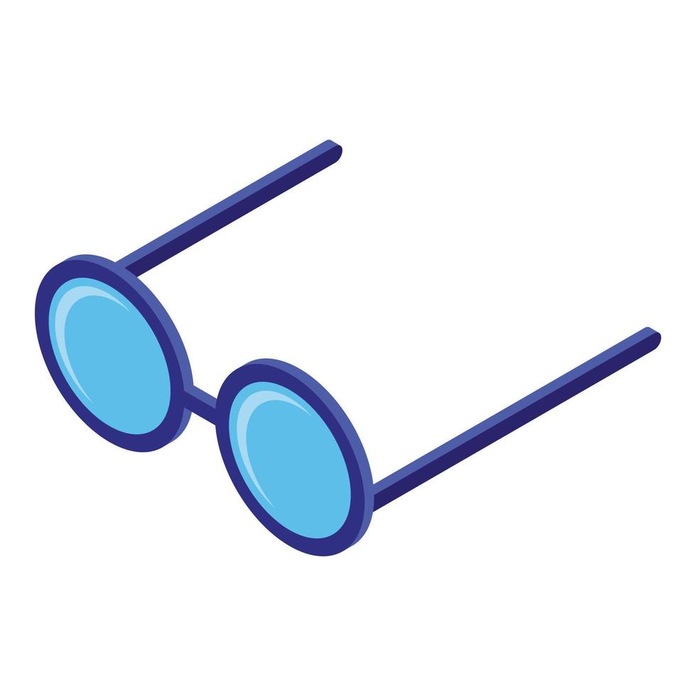 ícone de óculos, estilo isométrico vetor