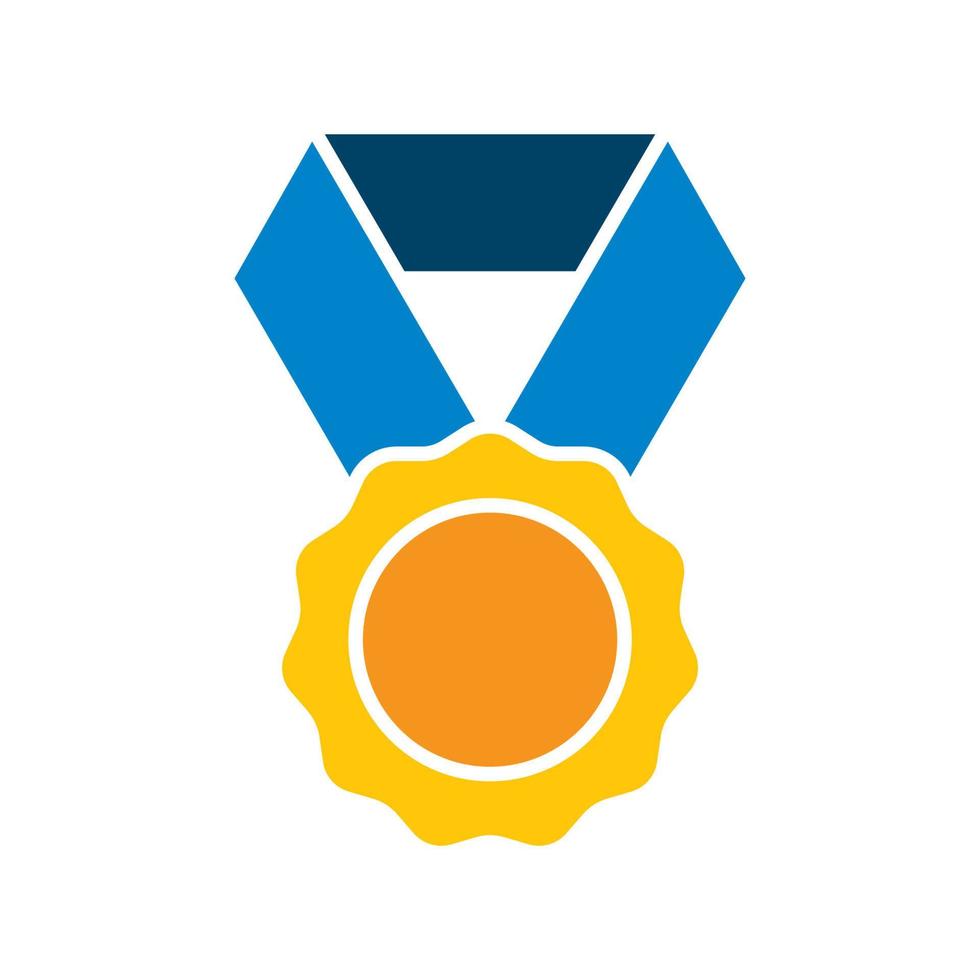 modelos de design de símbolo vetorial de ícone de medalha vetor