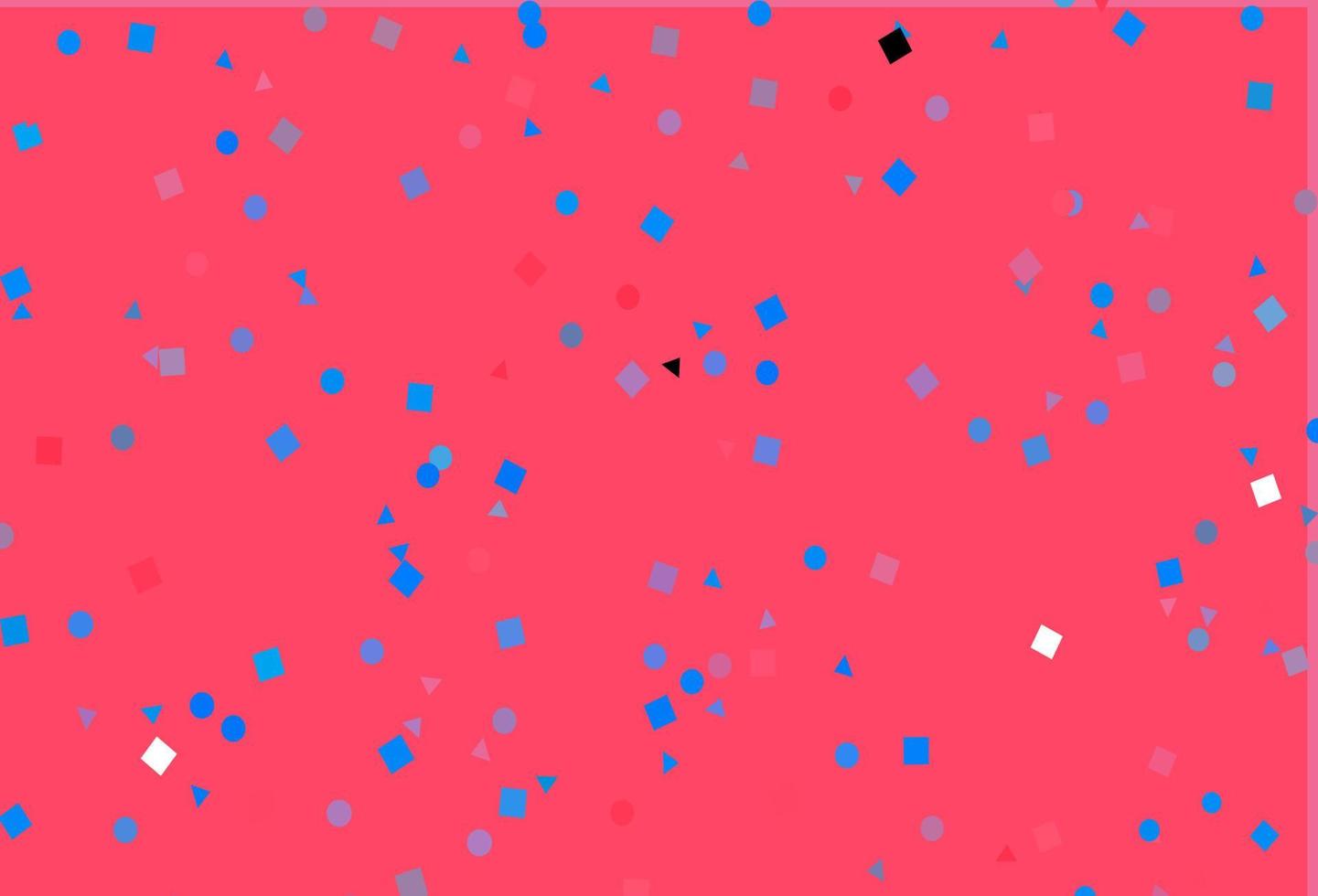 textura vector azul, vermelho claro em estilo poli com círculos, cubos.