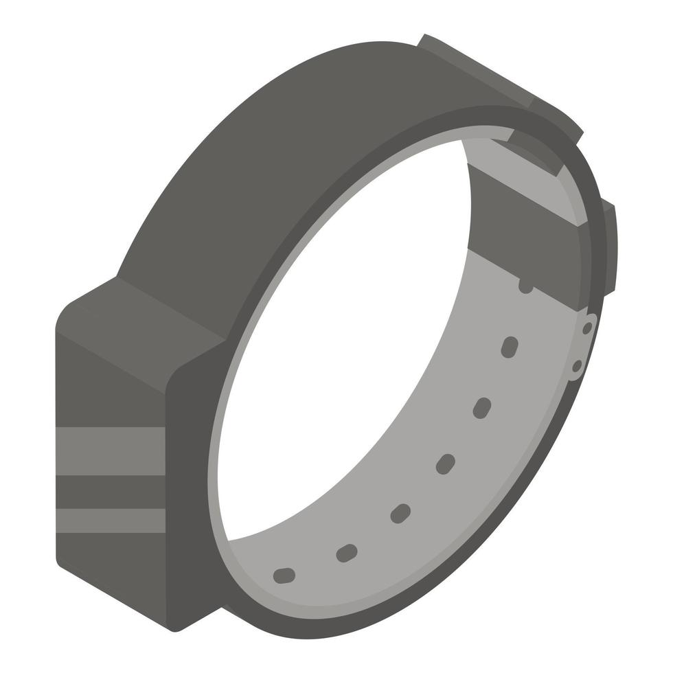 ícone de pulseira de fitness, estilo isométrico vetor