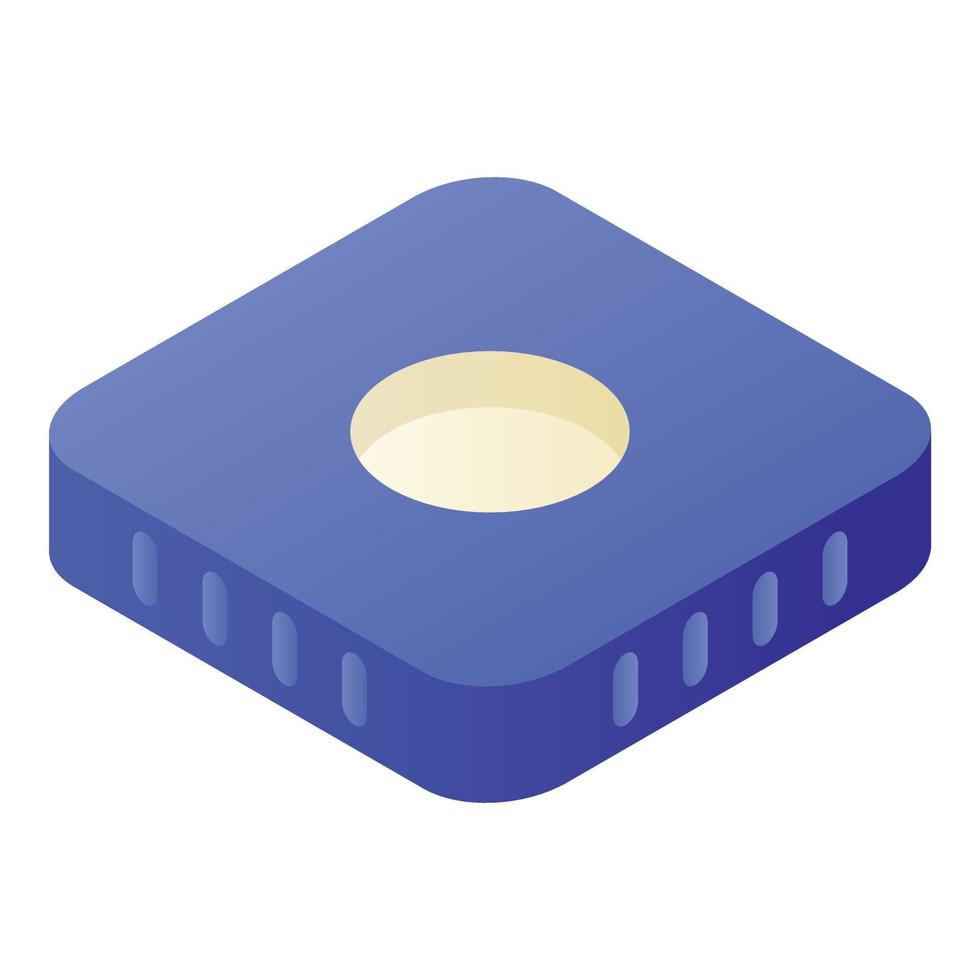 ícone do cubo wifi, estilo isométrico vetor